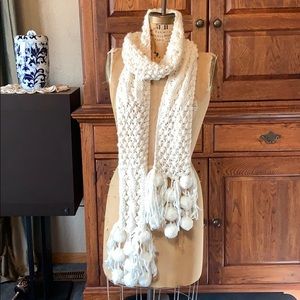 8’ Alfani Pom Pom Scarf